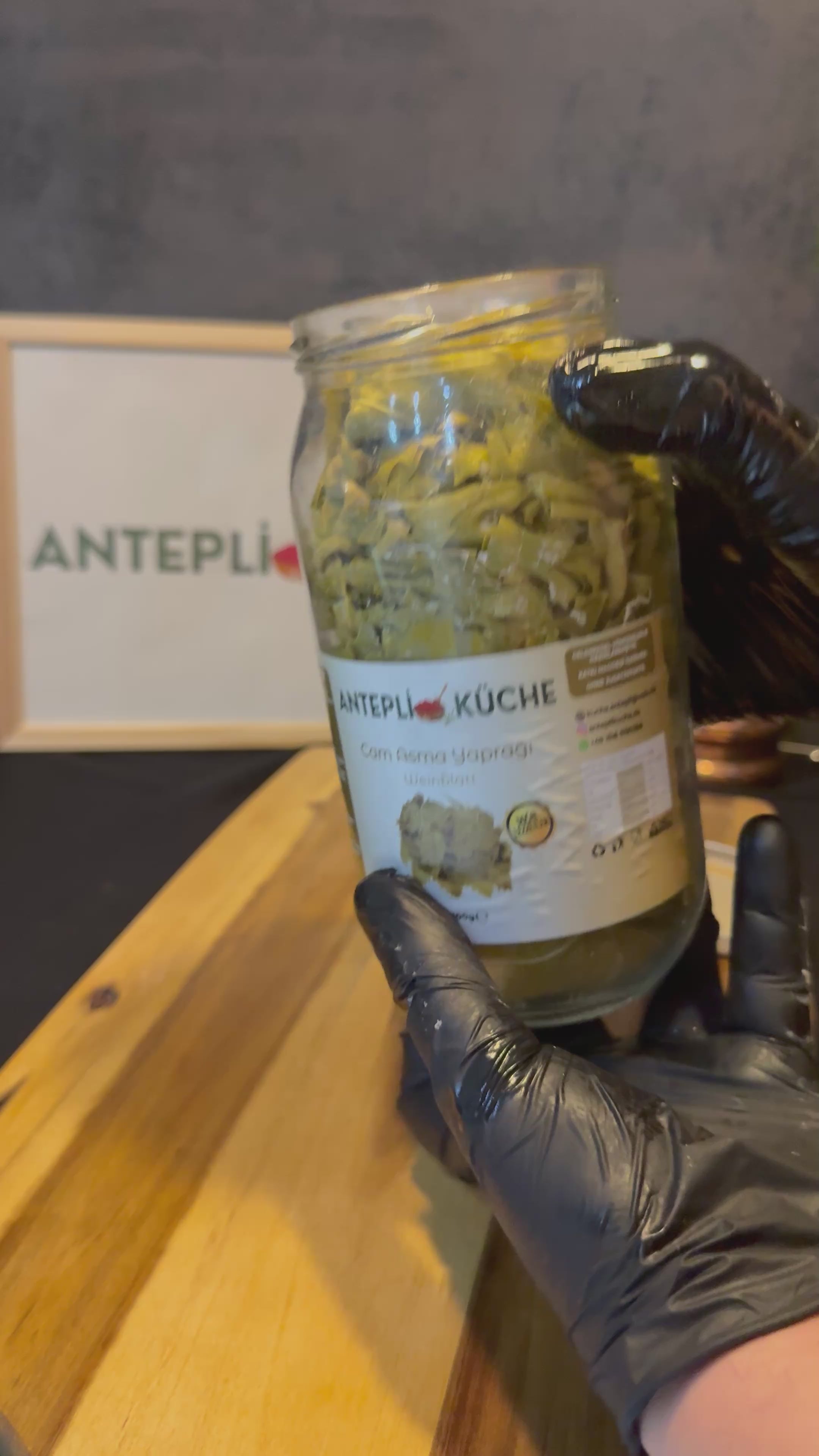 Getrocknete Weinblätter, Glas, 450 g